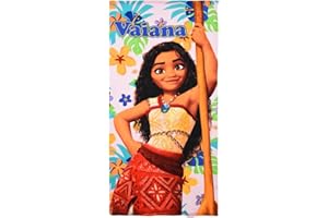 CARTOON Ręcznik plażowy Vaiana Disney Poliester Mikrofibra Ręcznik dziecięcy 240 g/m2 Rozmiar 70 x 140 cm Plaża Basen