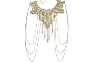 Clataly Oro Lace Collana Multi-strato Catena Del Corpo Accessori Del Corpo Gioielli per Le Donne e Ragazze