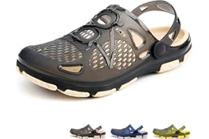 beister Zuecos de jardín para Hombre, Antideslizantes, Transpirables, para Exteriores, Playa, Ducha