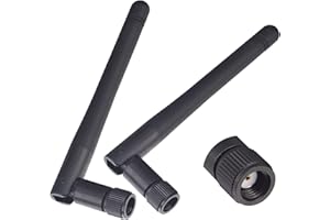Boobrie 2*Antenna WiFi Dual Band 2.4GHz 5.8GHz RP-SMA Maschio Antenna 3dBi Segnale Wifi Omnidirezionale per Router di Rete Wireless/WiFi Booster/Telecamera di Sicurezza Wifi/Adattatore USB/PCI
