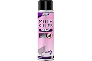 Aviro Moth Killer Spray - Fast Acting Moth Repellent For Wardrobes, Fabric & Surfaces. Powerful Carpet Moth Spray, Household Protection For Immediate Treatment & Ongoing Control Against Moths