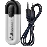 Coverzone USB Bluetooth 5.0 Ses Alıcı Adapt&ouml;r &ndash; AUX 3.5mm &Ccedil;ıkışlı Kablosuz M&uuml;zik Alıcısı, Hoparl&ouml;r ve Ses Sistemlerini Blueto
