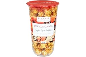 Everly Grace Popcorn – Pumpkin Spice Perfection, 60 g – Bicchiere di popcorn con caramello, spezie di zucca e spezie autunnali dalla nostra manifattura di Augusta, Germania