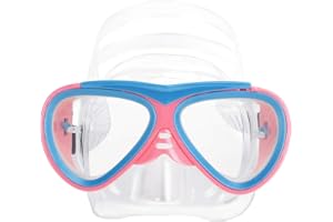 OHMILL Masque de Plongée Anit-Buée pour Enfants Lunette de Natation Masque de Protetion Etanche Anti UV Couvre Visible Verre trempé sous-Marin Piscine Plage