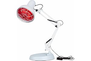 WOOLUCK Lampa z czerwonym światłem, lampa na podczerwień, lampa grzewcza 150 W, czerwone światło na podczerwień, zestaw lamp grzewczych