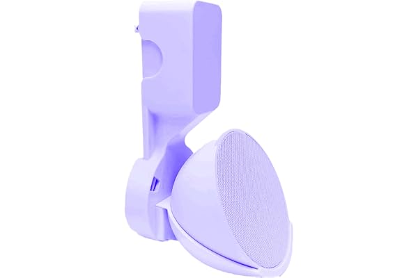 Saifsmart Echo Pop Wall Mount, Outlet Wall Mount Stand for Echo Pop, Holder Mount with Cord Management for Space-Saving, No Messy Cords or Screws, Perfect Speaker Accessories (Purple)