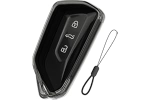 Teenpull Etui na kluczyki do VW Golf 8, ID.4, ID.3, Golf R, Golf GTI, etui na kluczyki samochodowe do Skoda Octavia 4 IV Enyaq iV, Seat Leon MK4 Cupra Leon Tarraco Ateca, akcesoria samochodowe
