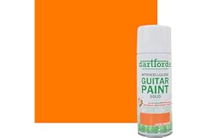 dartfords Capri Orange Nitrocellulose Guitar Paint 400ml Aerosol