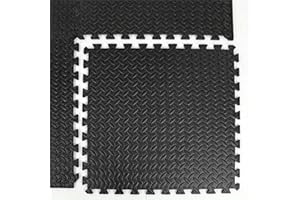 HCT STYLE Suelo de goma para gimnasio, de Eva, 30 cm x 30 cm x 10 mm, 24 unidades de 2,16 m² | Alfombra de gimnasio antideslizante, tatami gimnasio | fácil de limpiar y resistente