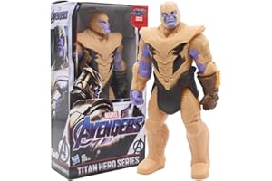 Hilloly Thanos Figur, Marvel Avengers Titan Hero Serie Thanos, biegbare Thanos Action-Figur, 12 Zoll groß, für Kinder ab 3 Jahren