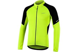 BERGRISAR Maillot Ciclismo Hombre Manga Larga Ropa de MTB Bicicleta Camisa Cremallera Bolsillos BG012