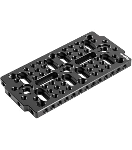 HangTon Camerakaasplaat zijmontage voor ARRI ALEXA Mini LF Teradek Vaxis Rig draadloze ontvanger volgfocusmotor met 3/8 1/4 schroefdraad (zwart HangTon Camerakaasplaat zijmontage voor ARRI ALEXA Mini LF Teradek Vaxis Rig draadloze ontvanger volgfocusmotor met 3/8 1/4 schroefdraad (zwart