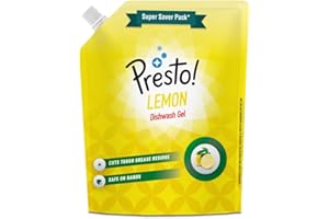 Amazon Brand - Presto! Dishwash Refill Gel (Lemon, 2L)