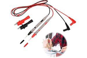VOKMON PT1005 1000V 10A Puntali Tester Universali, Prova Per Multimetro Coccodrillo Puntali per Tester Digitale Universale Pin, Punta Dell'Ago Apparecchio Sonda Per Cavi Cavo Per Penna Clip