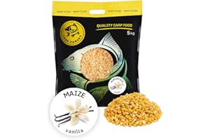 CARP TARGET - Maïs d'appât Naturel pour la Carpe -Amorce conditionnée en Paquets de 5 kg ou 12 kg - Grains de maïs cuits pour la pêche aux Poissons de la Famille des carpes