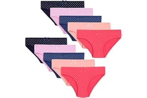 LOREZA ® 10 Culottes pour Filles Enfants en Coton - Taille 92-170/2-15 Età