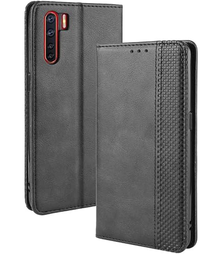 Cover Per OPPO A91, Case Portafoglio Custodia in Pelle Guscio Telefono Chiusura Magnetica per OPPO A91
