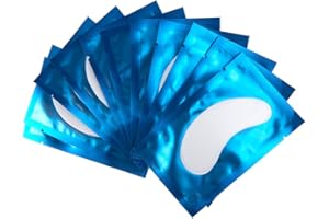 LUNAMOON 50 Paio Cerotti Gel per Estensioni Ciglia Eye Pads Occhio Gel Patch Ciglia Pads Occhi da Ciglia Finte Eye Gel Patches for Eyelash Extension Maschera Dei Occhi Strumenti Di Bellezza (Blu)