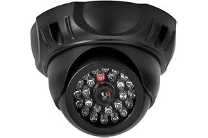 Dummy Camera Fake Ca Dome Simulation Camera Dummy Fake Security Monitor Camera med LED -lampan.