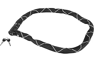 ABUS Lucchetto a catena Iven Chain 8210 - lucchetto per bicicletta in acciaio temprato - con rivestimento in fibra sintetica - livello di sicurezza 10