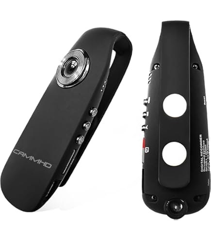 SecuraLen Video camera, 1080p HD and 120° wide angle, body cam with 180° rotating lens, automatic night vision and motion detection, mini camera with video and audio recording