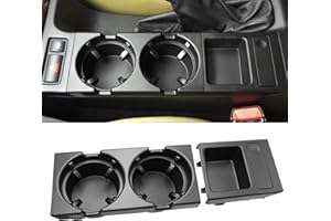 TTCR-II Compatible con Portabevande per Auto bmw Serie 3 E46 1997-2006, Console Centrale Portabicchieri Serie 3 E46 316i 318i 318d 320i 320d 323i 325i 325xi 328i 330i 330xi M3(51168217953)-Nero