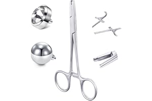 AceFun 3mm 4mm 5mm Set pinces piercing pour boules Outil piercing Pince ouvrir anneau Screw on off Dermal Anchor Pince boules piercing Pincette boules piercing