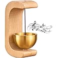 Wooden Shopkeeper Bell For Door Opening 432Hz Wood Doorbell Wind Chime
