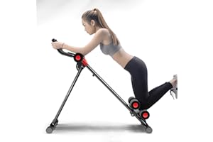 HshDUti Attrezzatura per l'allenamento degli addominali con display LCD, macchina per allenamento addominale e addominale, macchina per addominali regolabile, per allenamento completo del corpo per