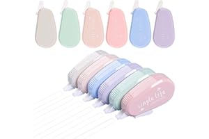 JinliangGuo 12Pcs Colorful Correction Tape Roller Moland Cute Fashionable Pocket Correction Tape Roller School Classroom Mouse White Out for Easy Correct Wrong Writing