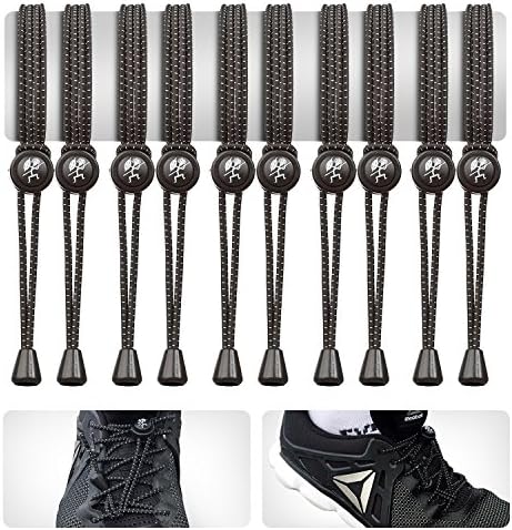 Elastic Laces - Quick Lace By Boom Dream - 5 Pairs Of Shoelaces - Ideal For Running & Triathlon - No Tie - Elasticated - Simple For Children - Enjoy Extra Shoe Comfort Now