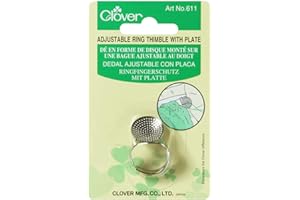 Clover Anello Thimble W/Plate-Adjustable