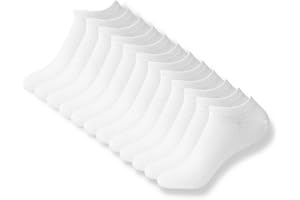 FM London Plain Trainer Socks Chaussettes d'Entraînement (Lot de 12) Mixte