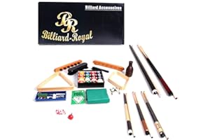 ‎BILLIARD-ROYAL Billiard-Royal Billard Accessoires-Set Zubehörset Queues Kugeln Triangel Bürste Billardkreide
