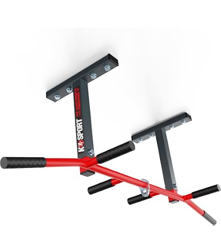 Kipika 32" Ceiling Mounted Pull Up Bar - Heavy Duty, Adjustable Home Gym With Punching Bag Hanger