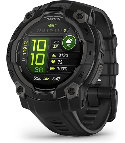 Garmin Instinct, Rugged Outdoor Smart Watch with GPS, Wireless