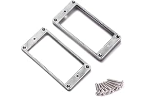 Alnicov 2 piezas anillo curvo Humbucker Pickup marco inferior para guitarra LP