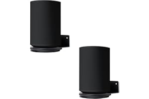 shinar Soporte de Pared de Metal Compatible con Sonos Era 100, Ahorro de Espacio, Soporte para Accesorios Compatible con Era 100 gestión de Cables integrada de 12 kg (2-Pack, Negro)