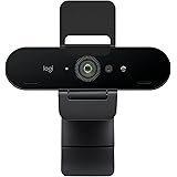 Logitech Brio Stream Webcam - Appels Vidéo HD Ultra 4K, Micro Anti-Bruit, Correction Automatique Lumière HD, Grand Angle, Com