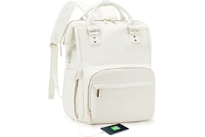 WINSPANSY Sac a Dos Femme,Sacs à Dos étanche Pour Ville 2 en 1 Avec Compartiment Pour Ordinateur Portable Décontracté Sacs Sports et Plein Air Sac a Dos Voyage Cabine Avion Ryanair Elegant Leger Beige