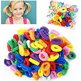 Kanddit® 100 Mini Hair Ponios Ponios Endless Elastics Bobbles Bands Baby Girl Hair Bands
