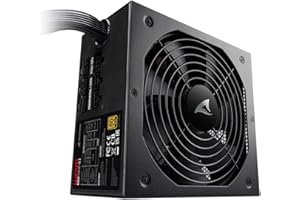 Sharkoon WPM Gold Zero 550 W - Alimentation PC, certifié PLUS GOLD, semi-modulaire