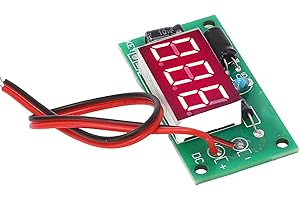 Jauarta Module compteur électrique 3 chiffres Rouge Affichage numérique de tube Module de compteur avec accumulateur de mémoire QF-MC03-1 (7-16V)