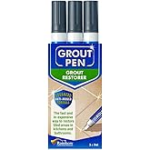Grout Pen For restoring tile grout. Dark Grey 5mm wide nib : Amazon.co ...