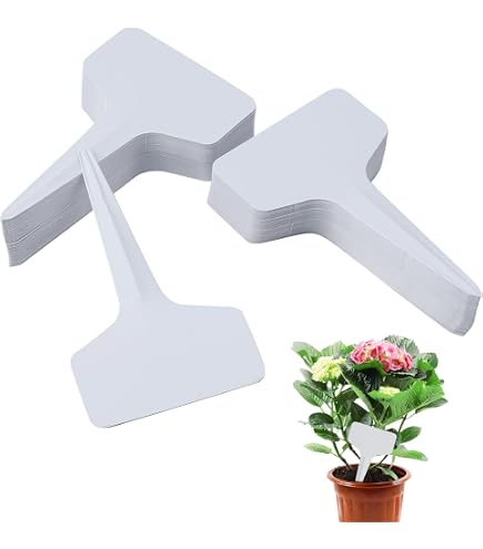 Lot De 200 étiquettes De Jardin En Plastique Blanc - 10x6 Cm - Pour Marquer Plantes, Semis, Potager