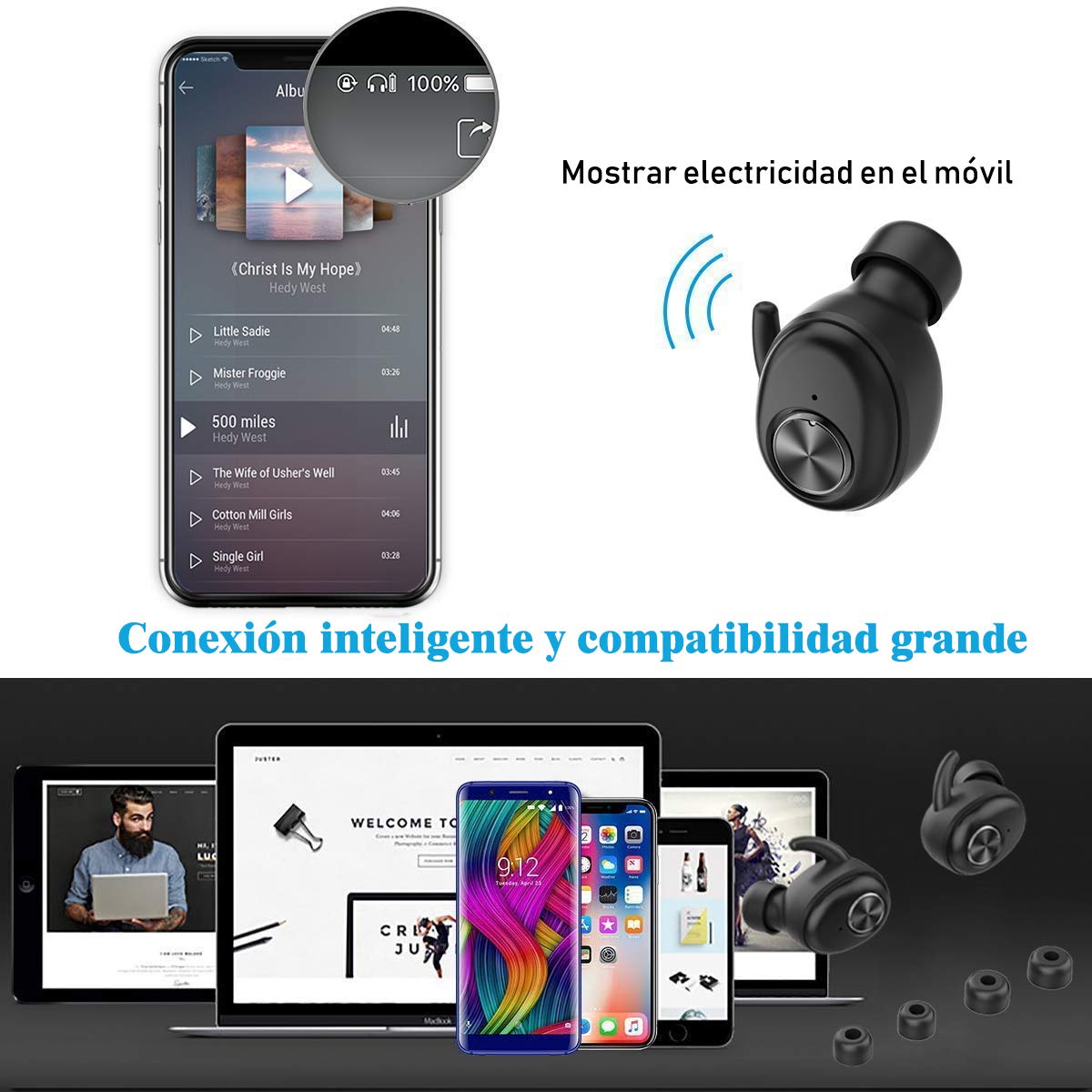 Auriculares-Bluetooth-Inalmbricos-Deportivos-Arespark-Mini-Twins-Stereo-Auriculares-Manos-Libres-con-Caja-de-Carga-y-Micrfono-Integrado-Bluetooth-50-para-Dispositivos-iOS-y-Android