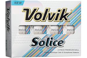Volvik Boite de 12 Balles de Golf Solice Blanc nacré