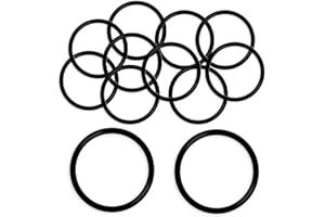 Othmro 10 Pcs Nitrile Rubber O-Rings, 100mm OD 90mm ID 5mm Width, Rubber Washers Metric Buna-N Sealing Gasket Rings, Black