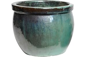 Kunert-Keramik Pflanzkübel,Pflanzgefäß,Blumentopf,hübsches jadegrün,frostfest!!!!!28cm