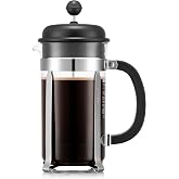 Bodum Caffettıera Kahve Demleme Aparatı, French Press Sistemi, Sabit Paslanmaz &Ccedil;elik Filtre, Siyah, 1 Litre